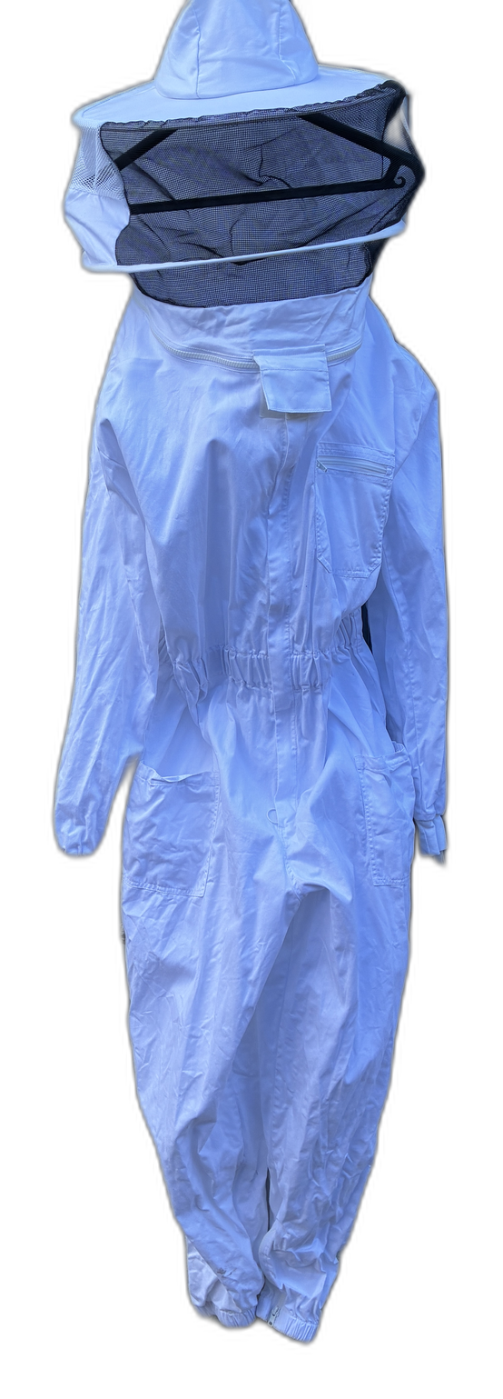 Combinaison d'apiculteur intégrale avec chapeau et voile de protection